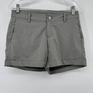 Free Fly Womens Small Gray Stretch Bamboo Blend Performance Cuffed Shorts
